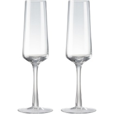 Denby Clear Champagne Flute Set of 2 Denby Clear Champagne Flute Set of 2