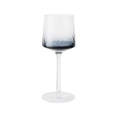 Denby Fluted Wine Glass Set of 2 - Blue Denby Fluted Wine Glass Set of 2 - Blue