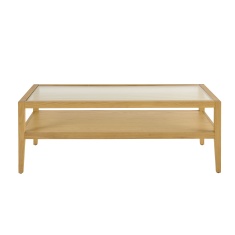 Illinois Coffee Table With Glazed Top - Oak Illinois Coffee Table With Glazed Top - Oak