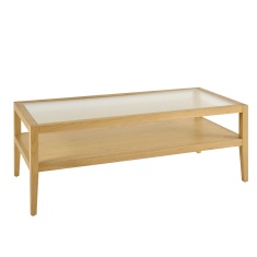 Illinois Coffee Table With Glazed Top - Oak Illinois Coffee Table With Glazed Top - Oak