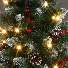Festive Potted Pre-lit Warm White LED Mini Christmas Tree 60cm Festive Potted Pre-lit Warm White LED Mini Christmas Tree 60cm