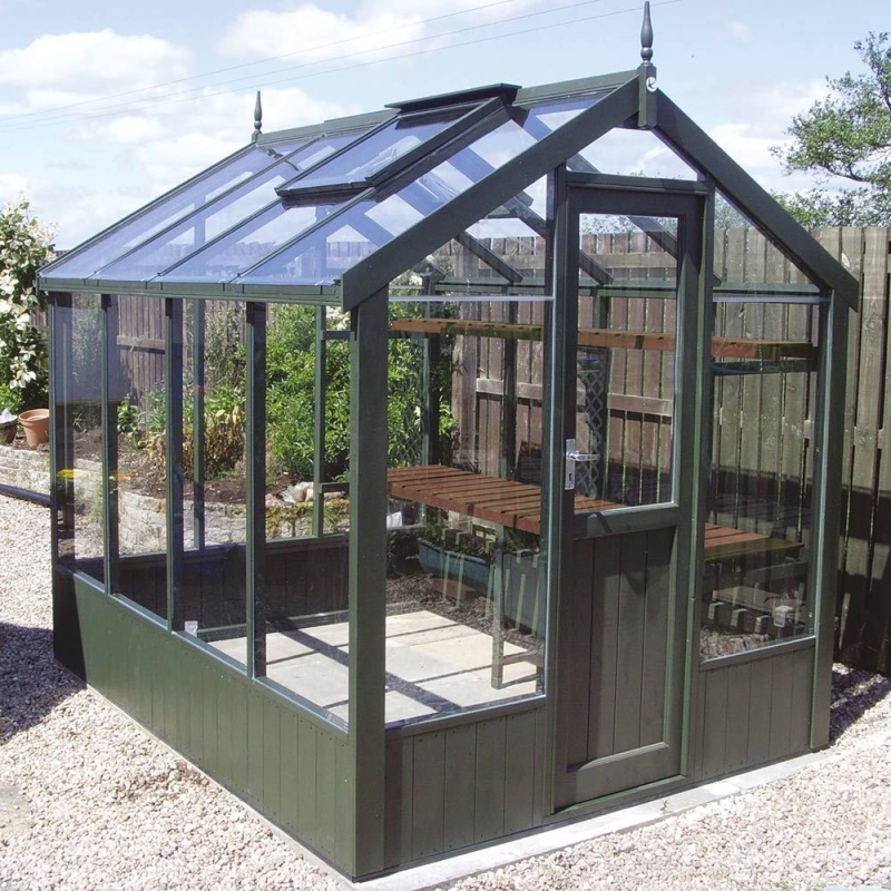 Swallow Kingfisher 6ft 8 Wide Wooden Greenhouse - 2035 x 4470cm 6ft 8 x 14ft 8 - Standard