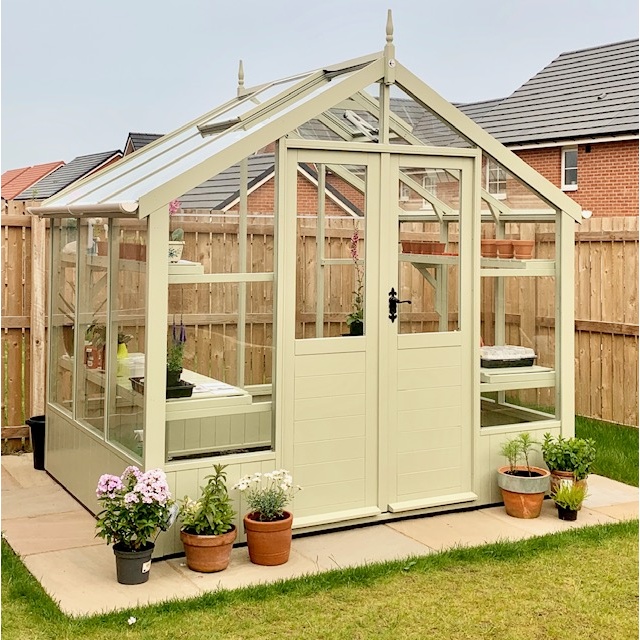 Swallow Raven 8ft 9 Wide Wooden Greenhouse - 2660 x 4470mm 8ft 9 x 14ft 8 - Oiled