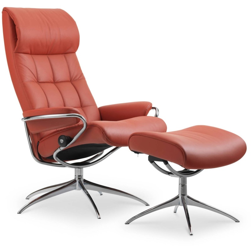 Stressless London High Back Star Base Chair - Standard - Leather - Noblesse - Yes