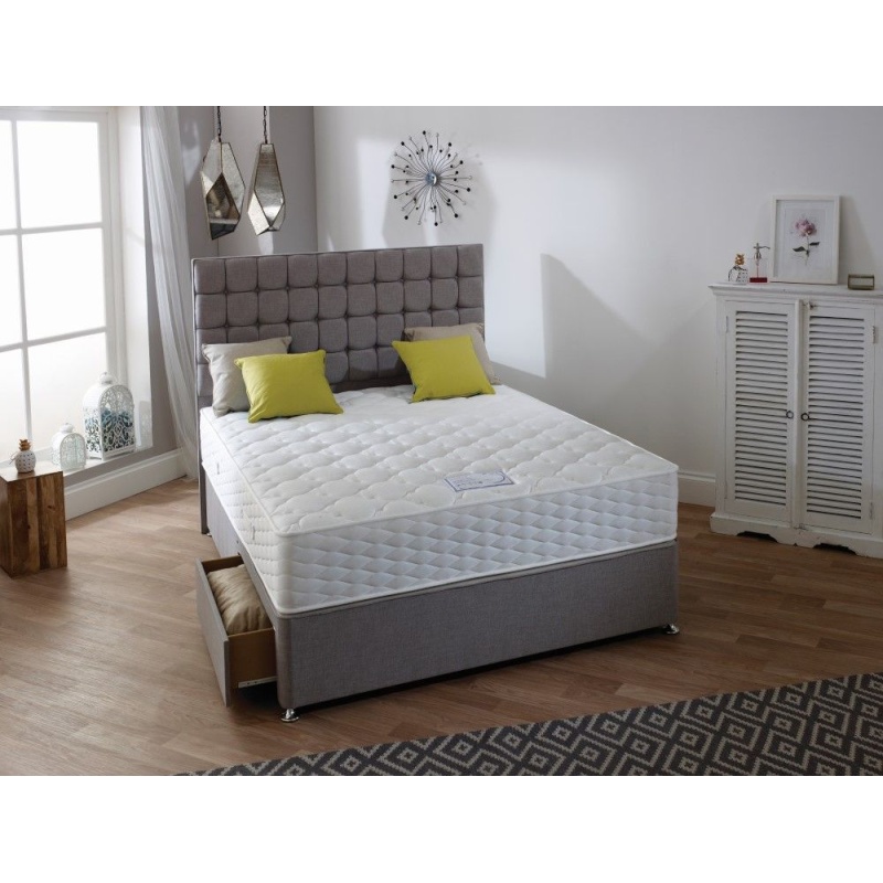 Highgrove Harrington Mattress and Platform Top Divan Set - 120cm Small Double - 4 Drawers