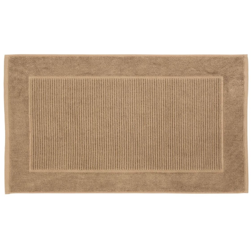 Christy Supreme Terry Towelling Bath Mat 50 X 90cm - Stone - Bath Mat In Beige