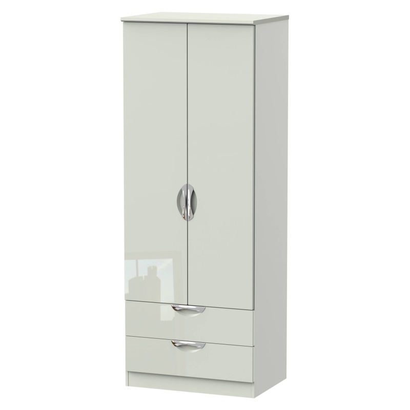 Cambourne Cam081 Tall Double Gents Wardrobe - Finishes In White