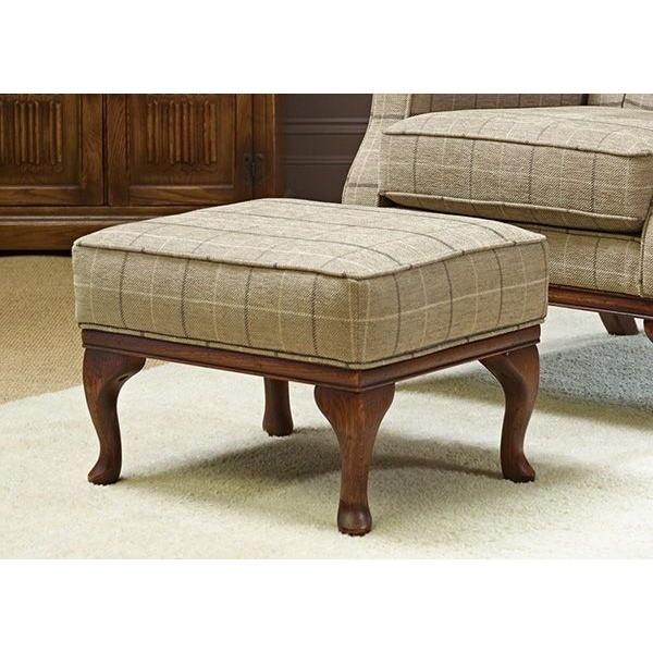 Wood Bros Accent Footstool - Fabric - Grade E