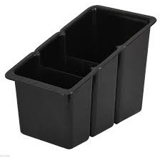 Delfinware Cutlery Box Black