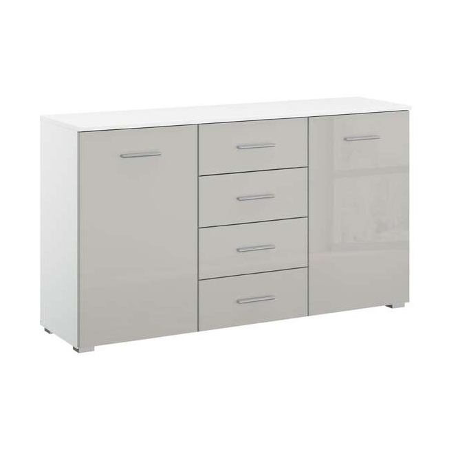 Stuttgart Soft Grey/Alpine White Combi Chest