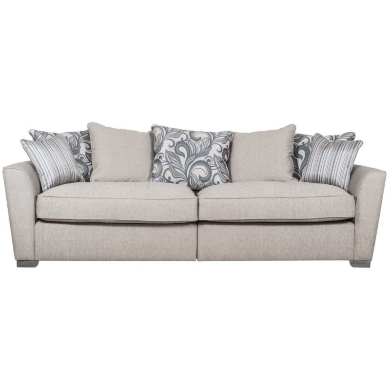 Franklin 4 Seater Pillow Back Modular Sofa - Fabric Grade B