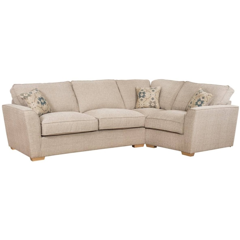 Franklin 4 Seater Standard Back Corner Sofa - Fabric Grade A - Left Hand Facing