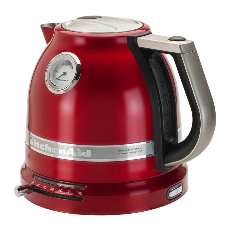 KitchenAid 5KEK1522BCA Variable Temperature Artisan 1.5L Kettle - Candy Apple In Red