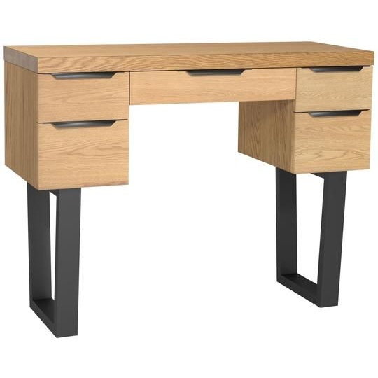 Fusion Rustic Oak Industrial Dressing Table