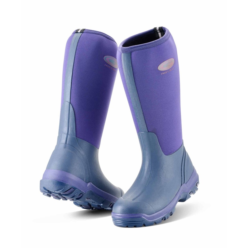 Grubs Frostline 5.0 Full Length Wellington Boots - Violet - 8 In Purple