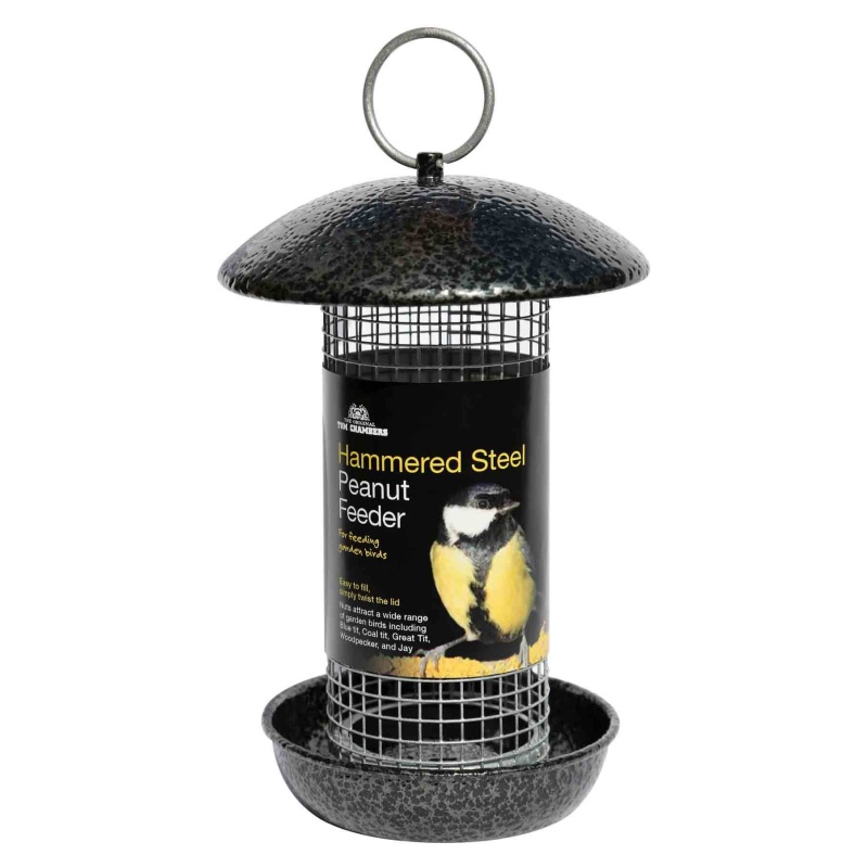 Tom Chambers Hammered Steel Peanut Bird Feeder