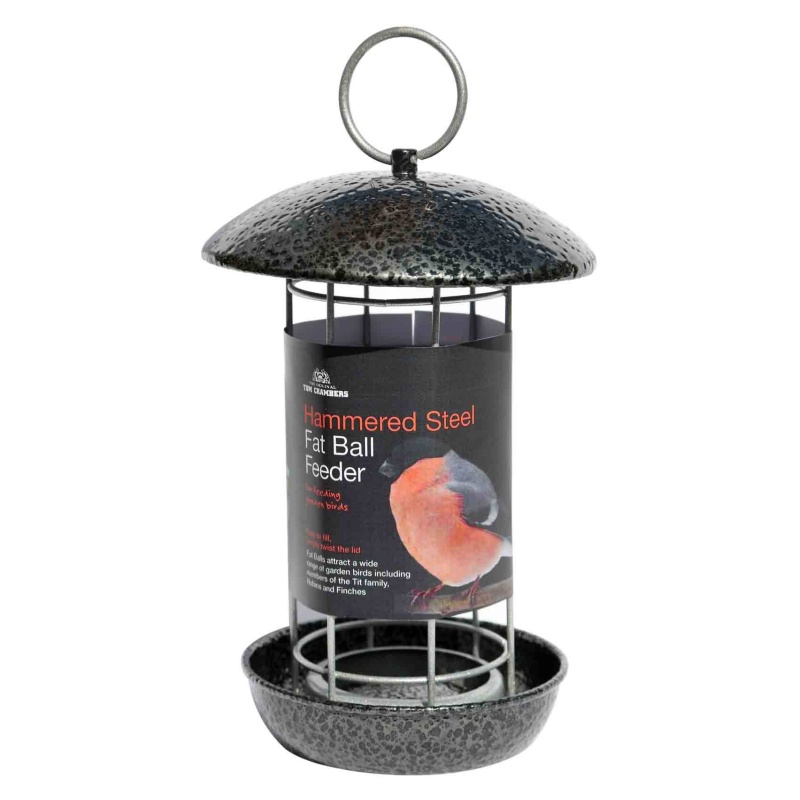 Tom Chambers Hammered Steel Fat Ball Bird Feeder