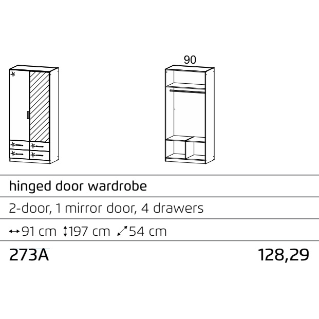 Stuttgart 2 deals door wardrobe