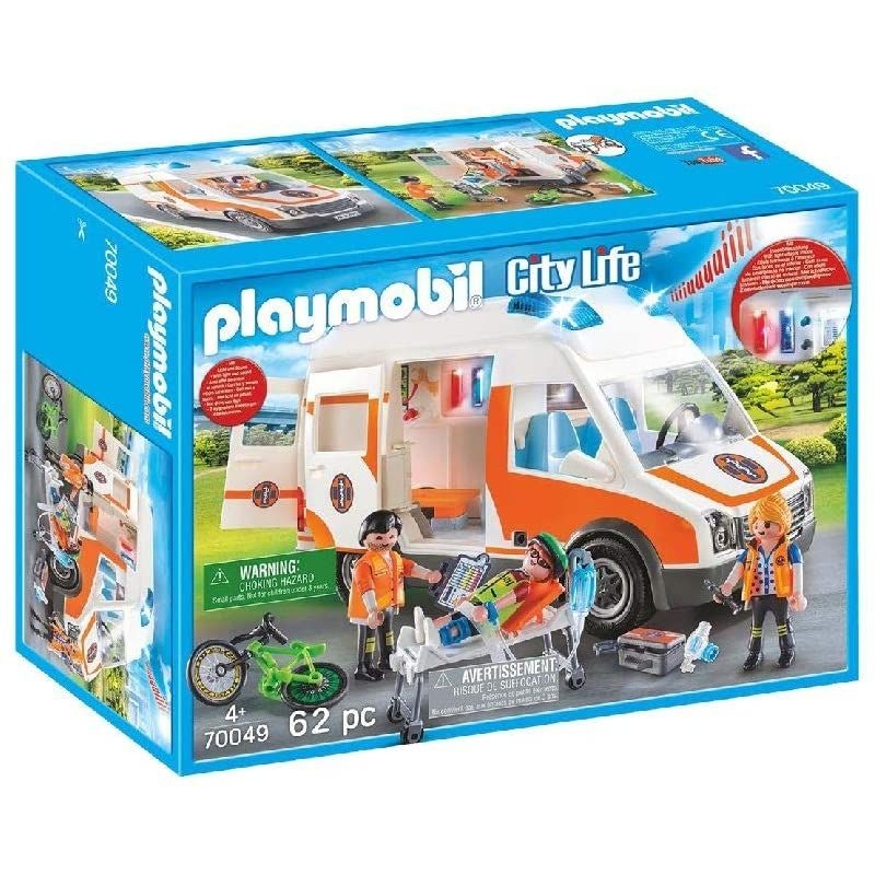 Playmobil 70049 City Life Ambulance With Lights And Sound