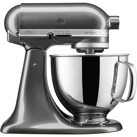 KitchenAid KSM125BQG Artisan Stand Mixer 4.8L - Liquid Graphite In Grey