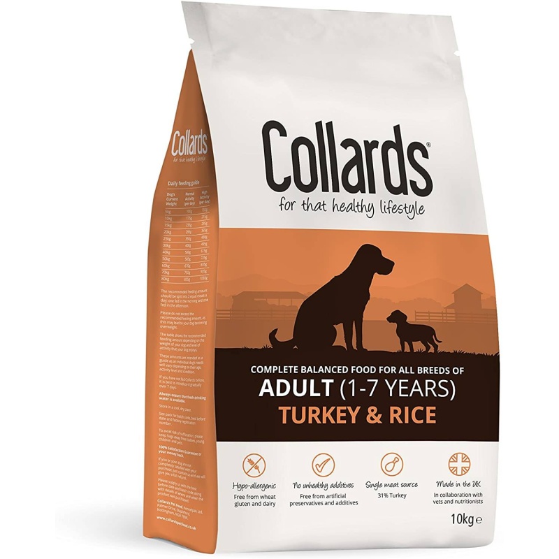 Collards Adult Turkey And Rice Dog Food - 10kg