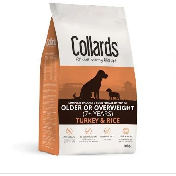 Collards Older Turkey and Rice Dog Food - 10kg