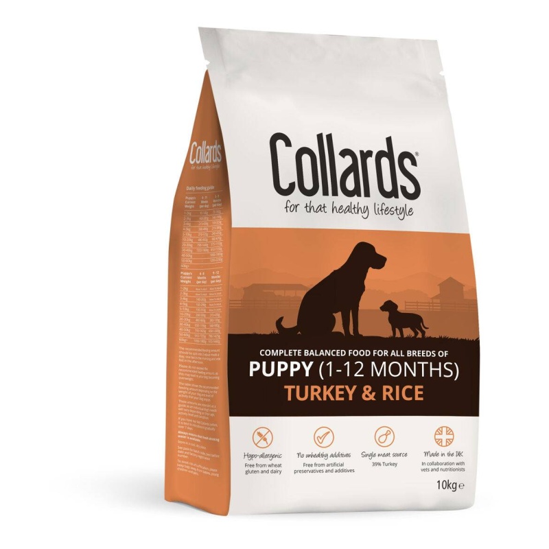 Collards Turkey And Rice Puppy Dog Food - 10kg