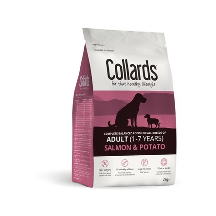 Collards Salmon and Potato Adult Dog Food - 2kg