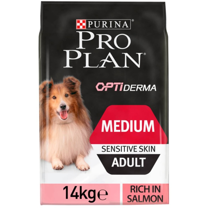 Pro Plan Medium Adult Sensitive Skin Salmon Dry Dog Food - 3kg