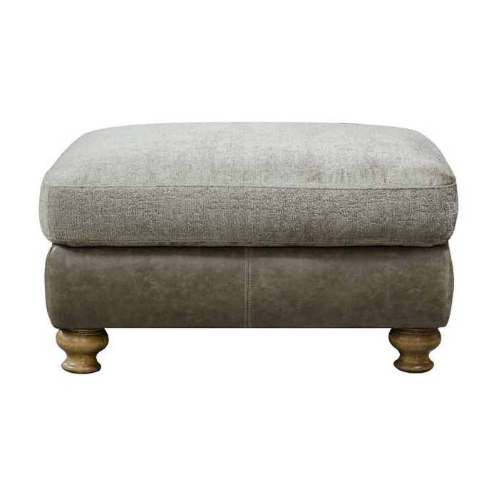 Alexander and James Blake Footstool - Leather - Aurora/Jin/Cal - Option 3