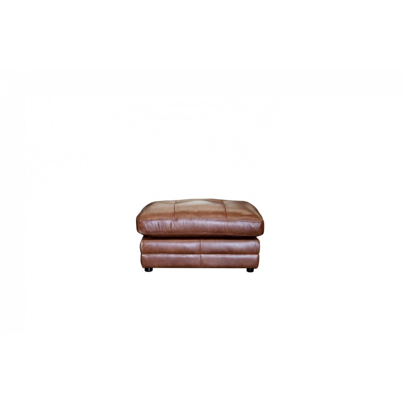 Alexander and James Bailey Footstool - Leather - Aurora/Cal/Jin