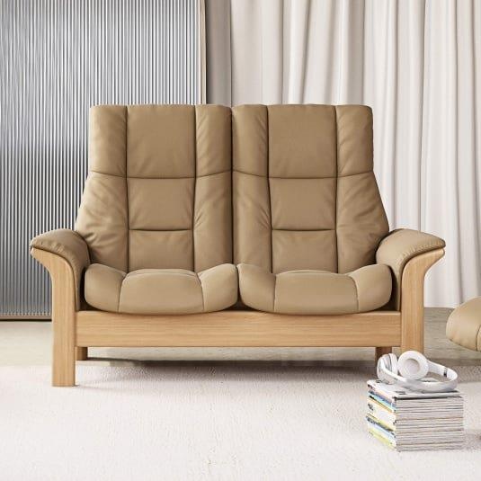 Stressless Windsor 2 Seater Recliner Sofa - 2 Seater - High Back - Noblesse Leather