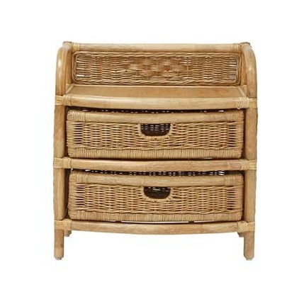 Daro 2 Drawer Storage Unit Natural Wash