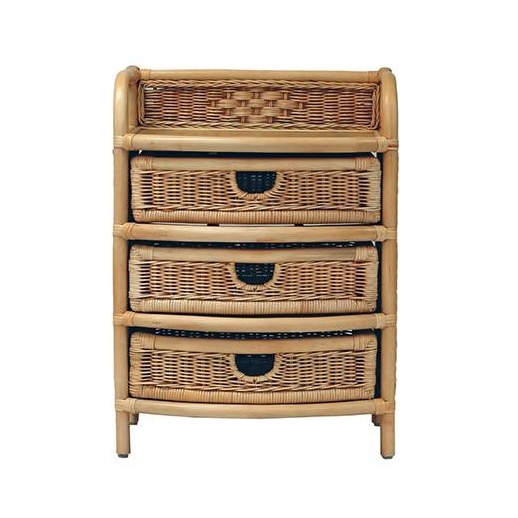 Daro 3 Drawer Storage Unit Natural Wash