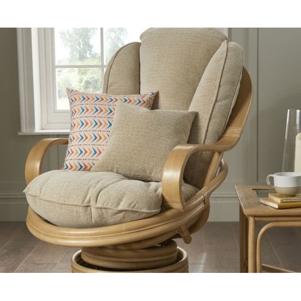 Daro Heathfield Swivel Rocking Chair Natural Wash - Fabric - Grade C