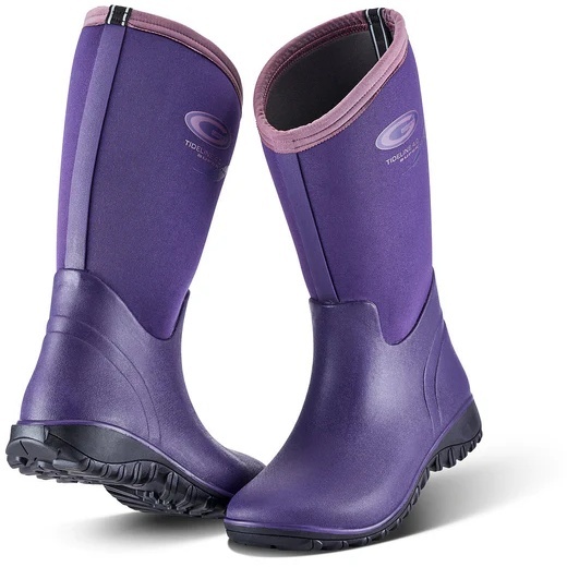 Grubs Tideline 4.0 Wellington Boots - Plum - 8 In Purple