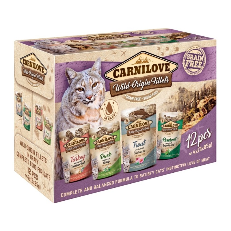 Carnilove Cat Pouch Multipack - 12 X 85g