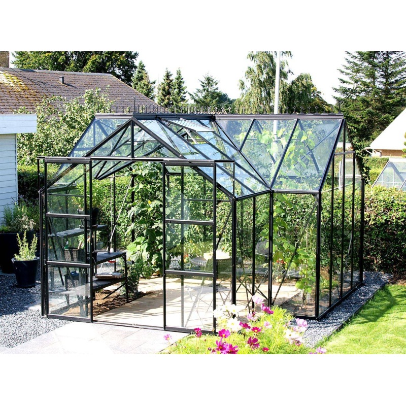 Vitavia Sirius 13000 Powder Coated Black Frame Greenhouse