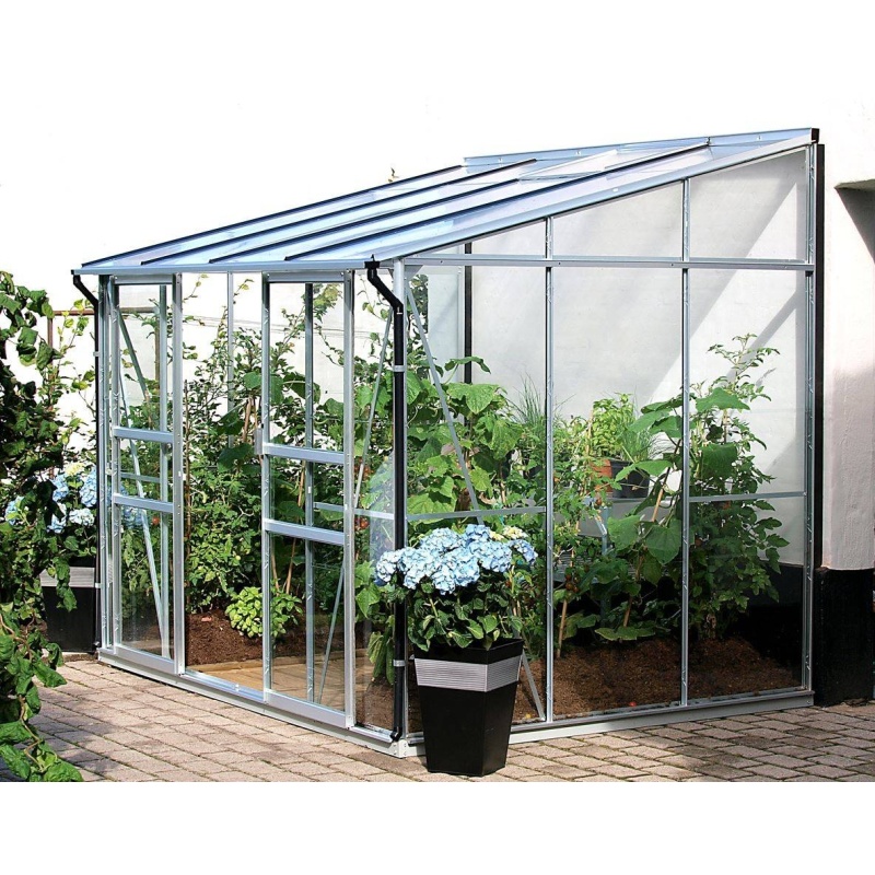 Vitavia Ida Wall Garden Greenhouse - Aluminium - Ida 5200 8 x 6 - 3mm Horticultural Glass