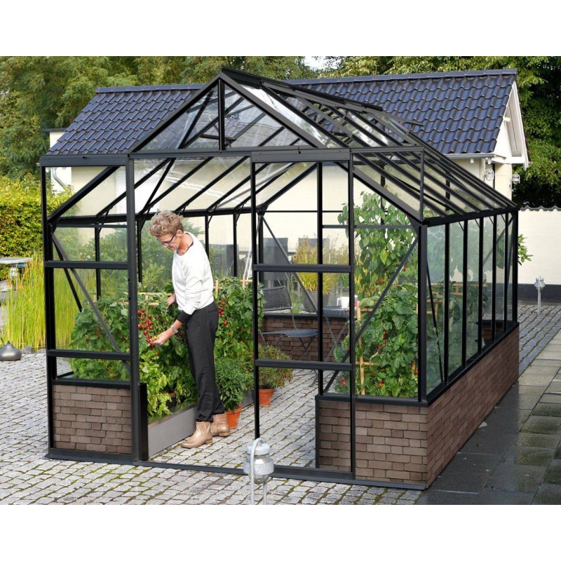 Vitavia Cassandra Dwarf Wall Greenhouse - 8 x 12 - Model 9900 - 3mm Toughened Glass