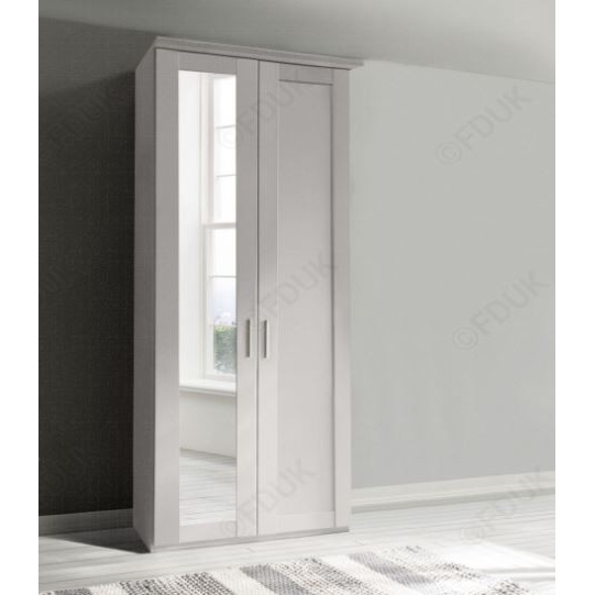 Wiemann Cambridge 2 Door 1 Mirror Left Wardrobe