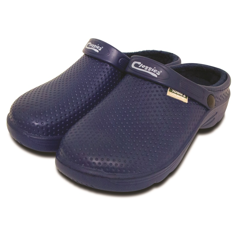 Town And Country Fleece Lined Garden Clogs - Navy - 11