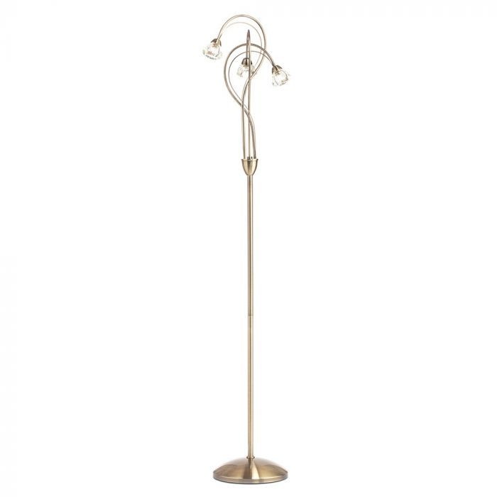 BHS Marianne Floor Lamp Antique Brass