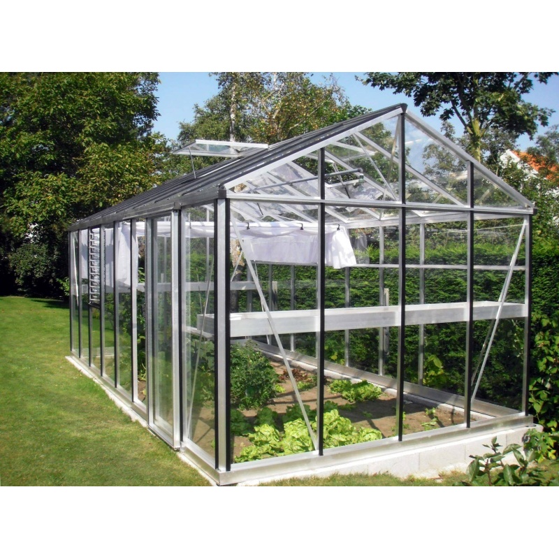 Janssens Helios Master Hobby 200/25 Tempered Glass Greenhouse - 8ft x 15ft