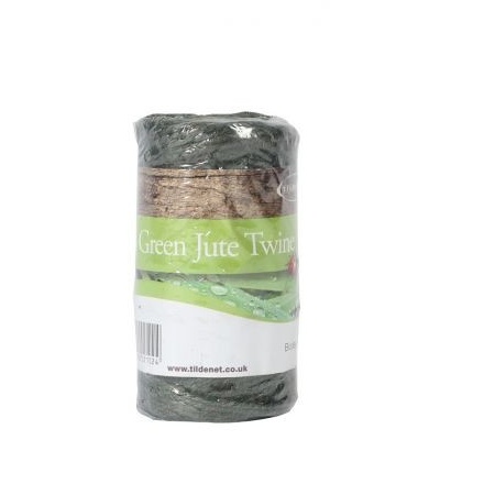 Tildenet Biodegradable Jute Twine - Green, 55m