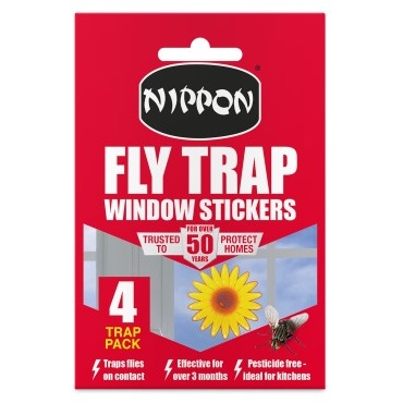 Nippon Fly Trap Window Stickers x4 - 0 - 0