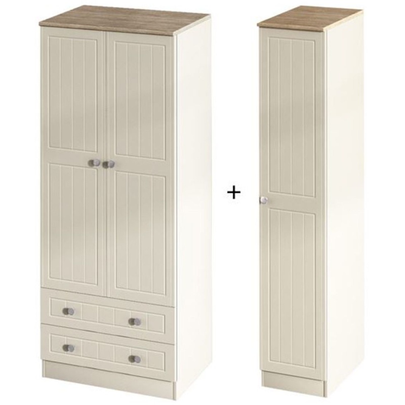 Epworth Triple 2 Drawer Robe - Finish In Creams and Beiges