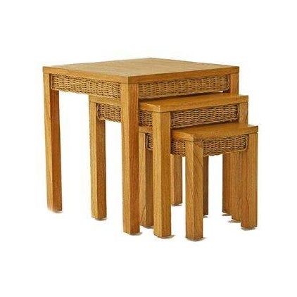 Daro Alexandra Nest Of 3 Tables Natural Wash