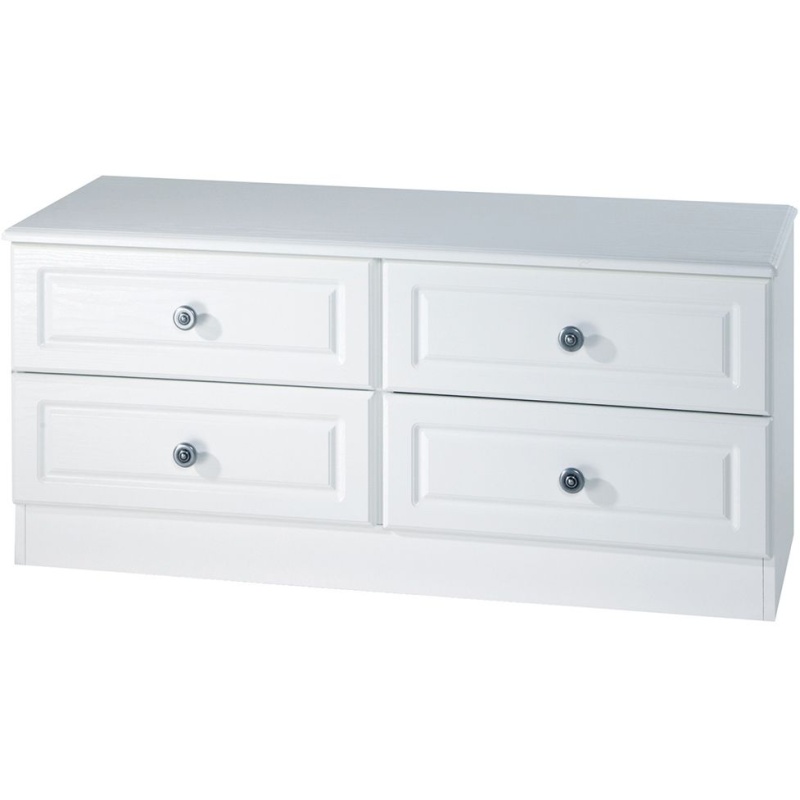 Nocton 4 Drawer Bed Box - White Gloss