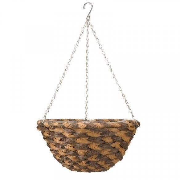 Smart Garden 14 Earth Braid Faux Rattan Basket In Beige